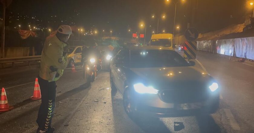 Maltepe’de trafik kazası zinciri oluştu