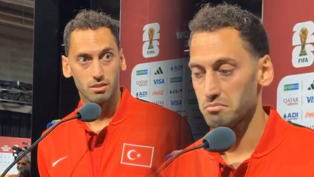 Yabancı gazeteci ile Hakan Çalhanoğlu arasında dikkat çeken diyalog!